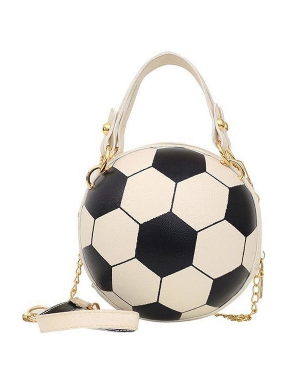 Soccer Crossbody Bag Round Handbag Pu Leather Messenger Shoulder Bag new